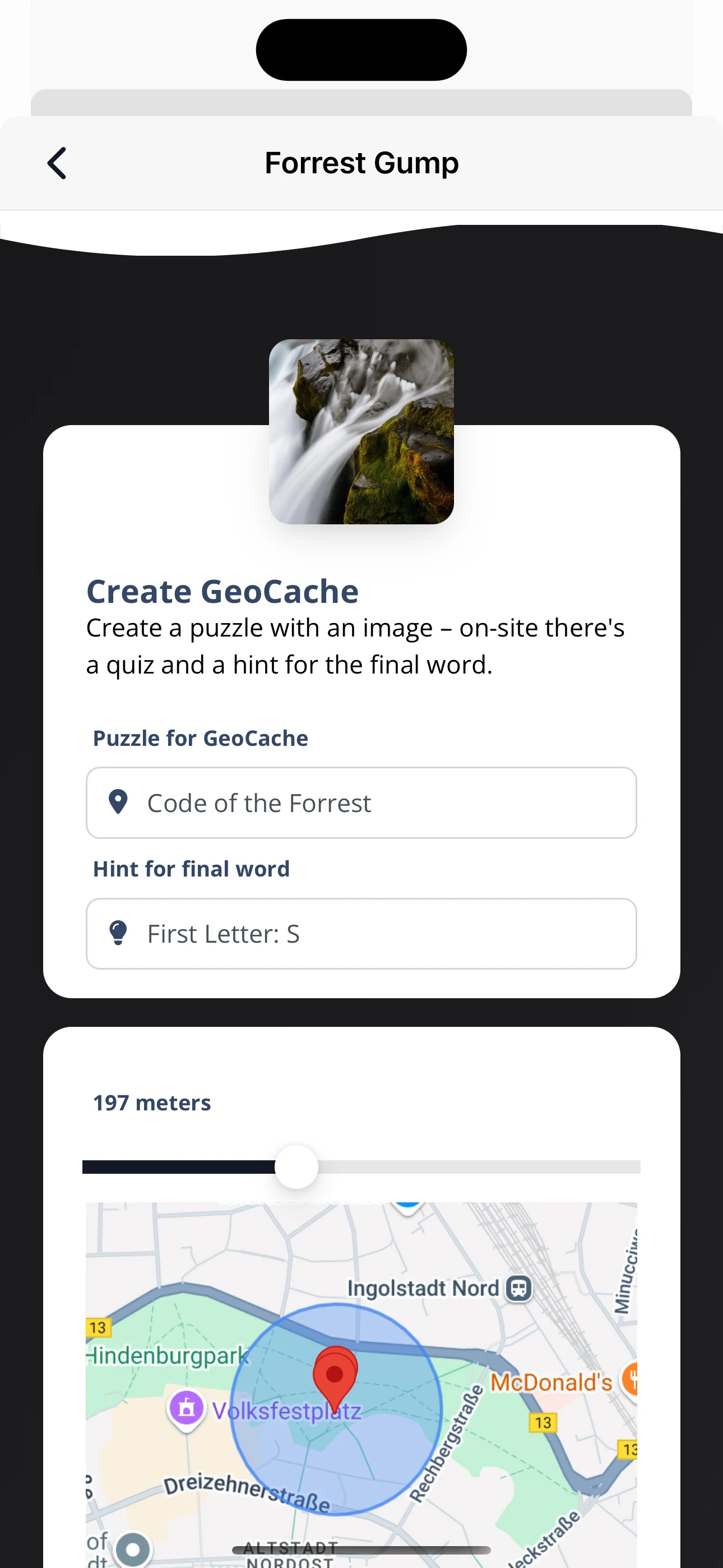Geocaching Radar Treasure Hunt screenshot