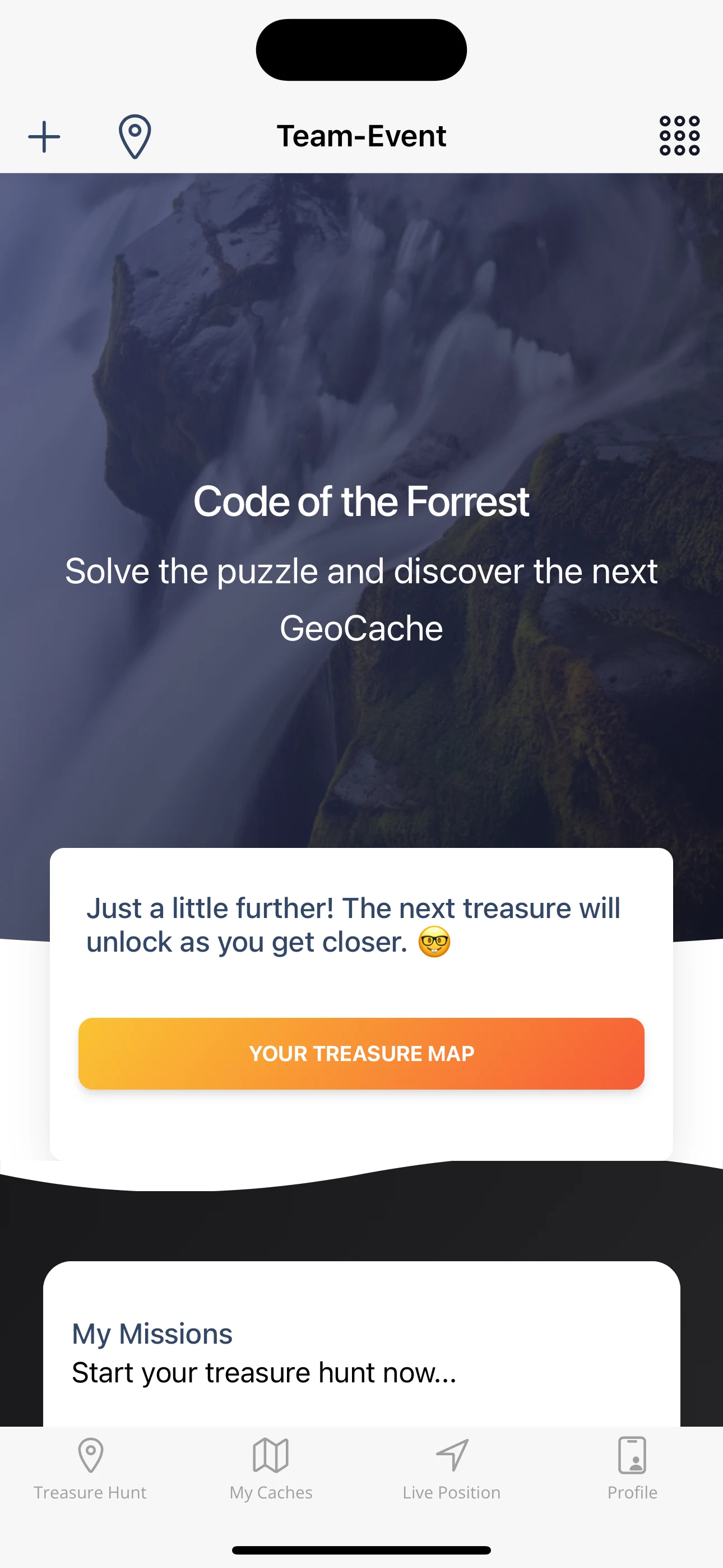 Geocaching Radar Treasure Hunt screenshot